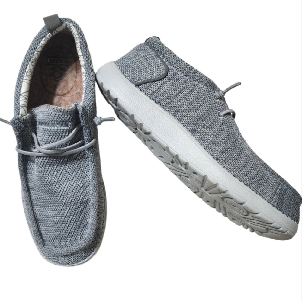 Itazero Knit Lightweight Slip On Canvas Loafer sz 9.5w heather grey